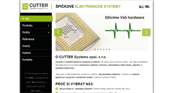 Desktop Screenshot of cutter.cz