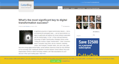 Desktop Screenshot of blog.cutter.com
