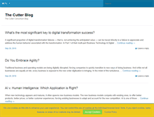 Tablet Screenshot of blog.cutter.com